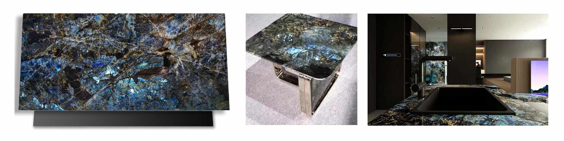 Blauer Labradorit-Granit