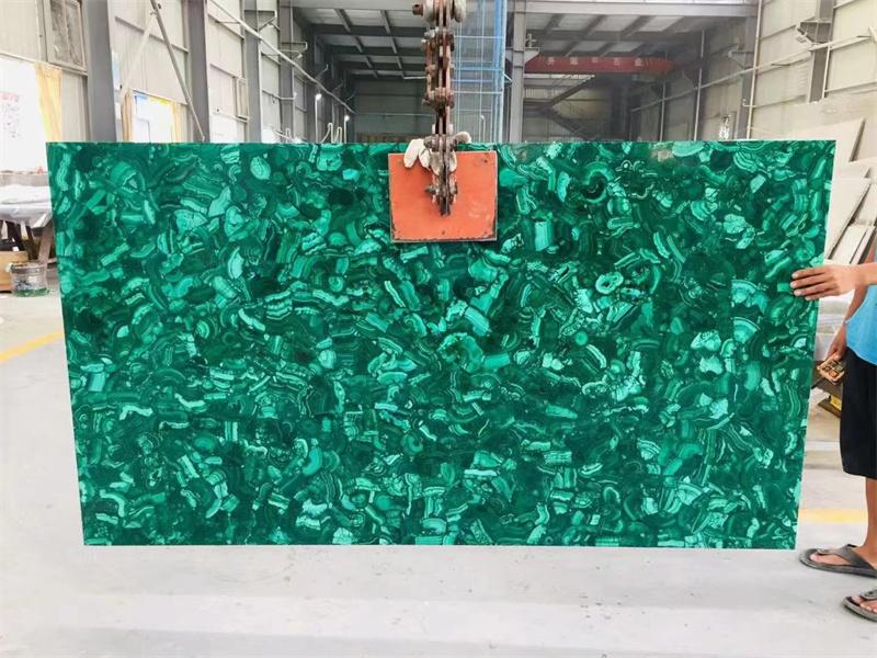 Neue malachitgrüne Platten, Edelsteinhersteller, individuell anpassbar