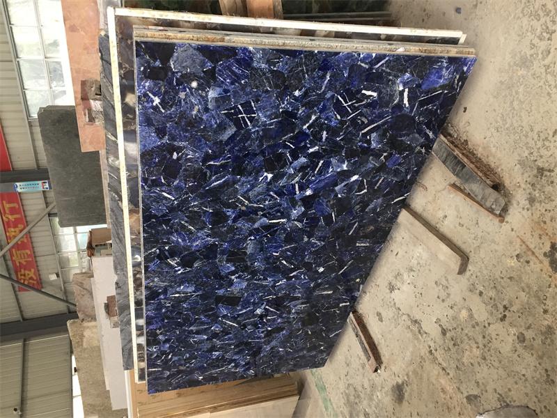 Hersteller von Sodalith-Blaujaspis-Platten, Marmor-Halbedelsteinen