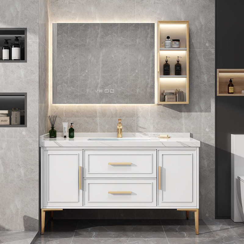 Badezimmer-Waschtischplatten, Marmor-Arbeitsplatten mit Waschbecken-Fliesenplatte