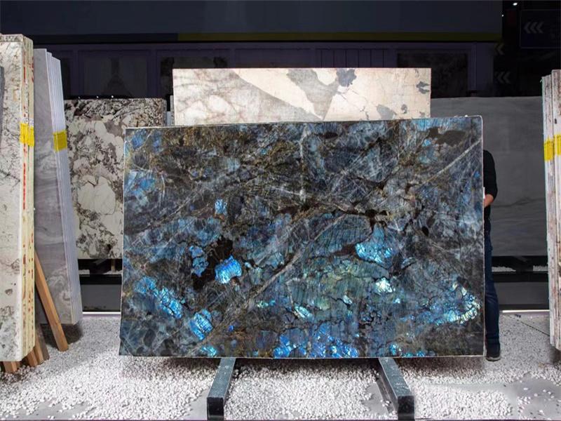 Dunkelblaue Labradorit-Granitplatten im Direktverkauf ab Werk