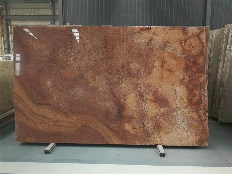 Antike Fantasie-Brown-Granitplatten-Arbeitsplatten anpassen