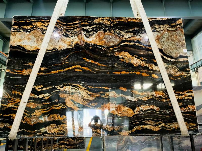 Brasilien Cosmic Black Fusion Granitplatten-Arbeitsplatten