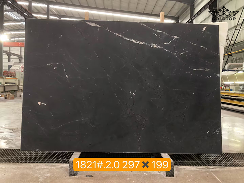 Omega Black Quartzite Slabs