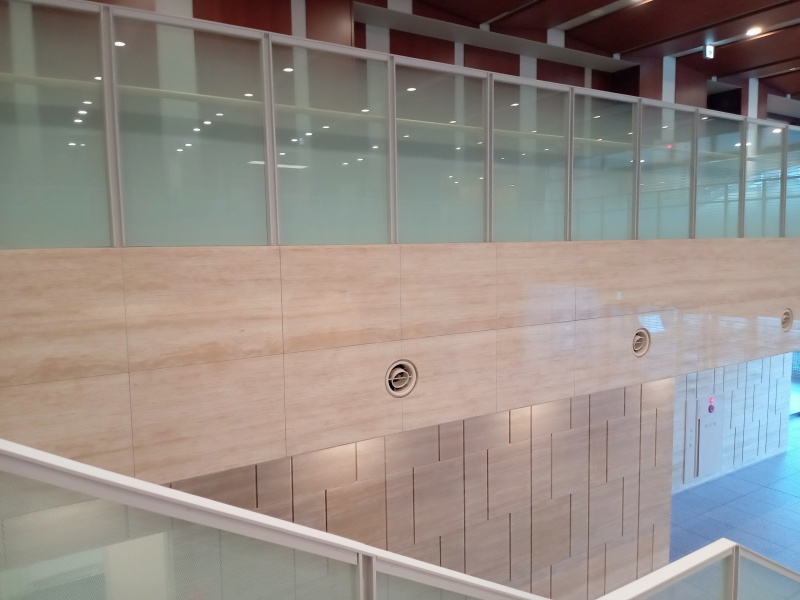 Application of Turkish Roman Travertine Tiles in the library lobby