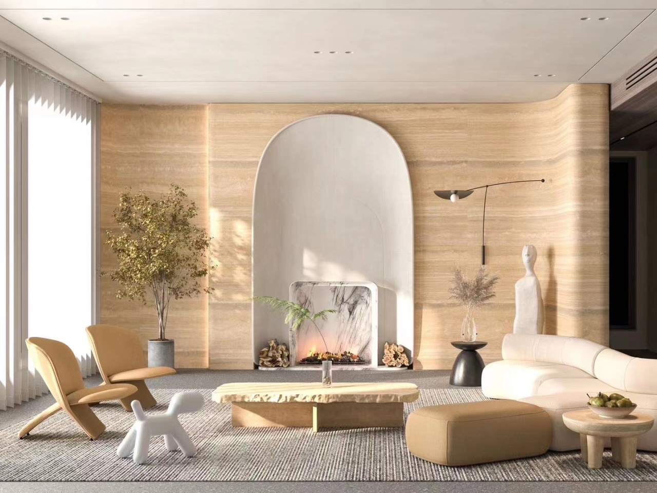 Italy Silver Grey Travertine