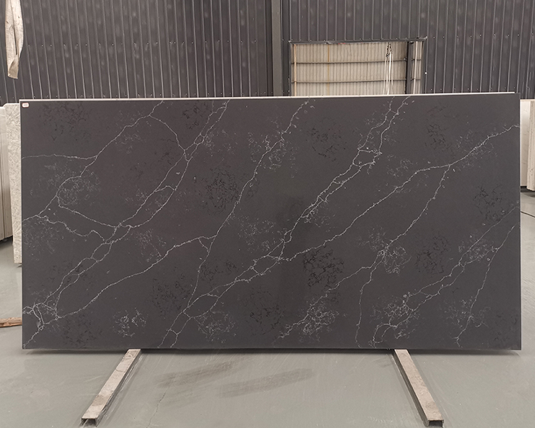 5039 Laurent Calacatta Black Quartz Countertops