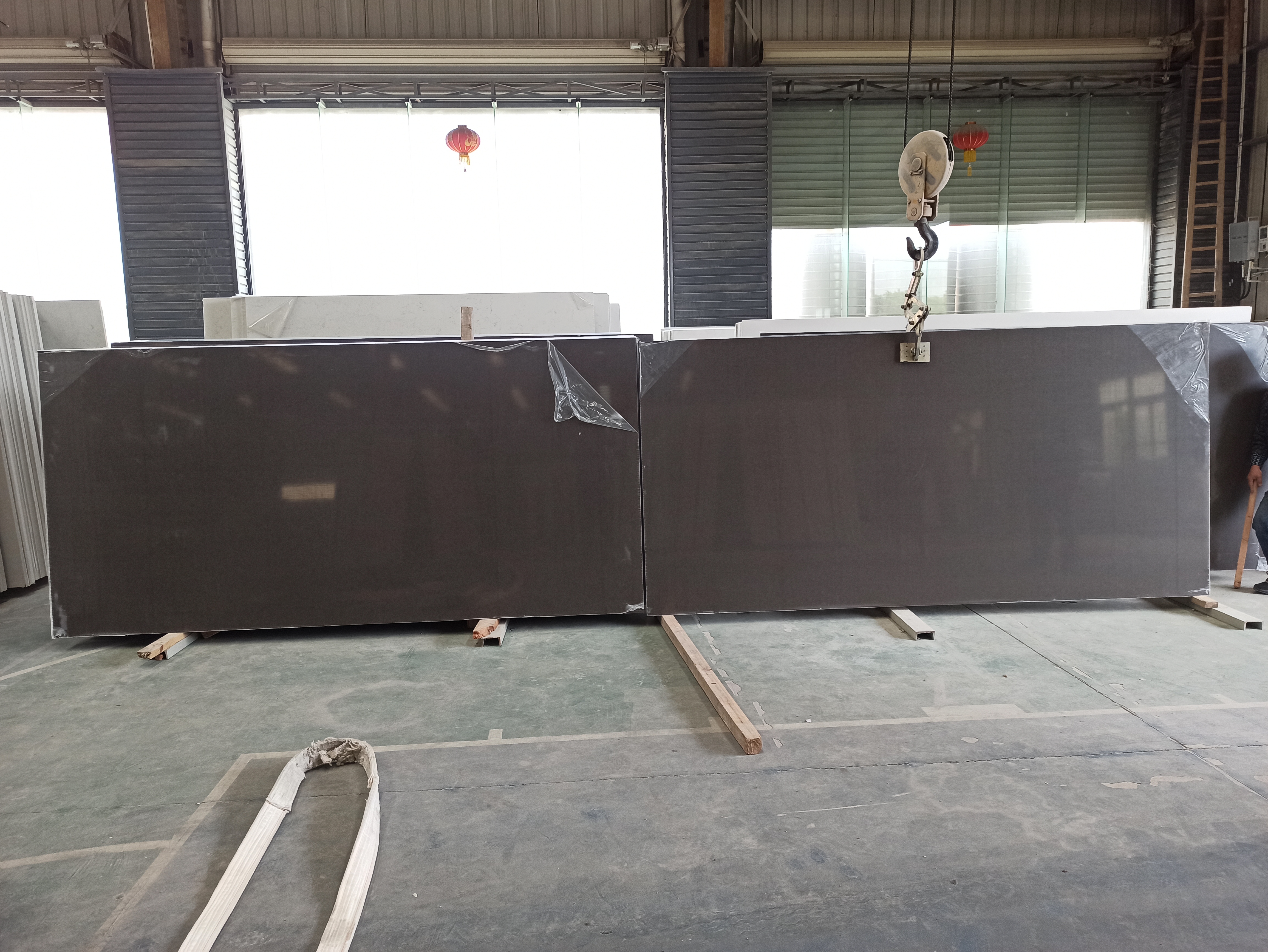 4052 Ariston Grey Marble Quartz Slab