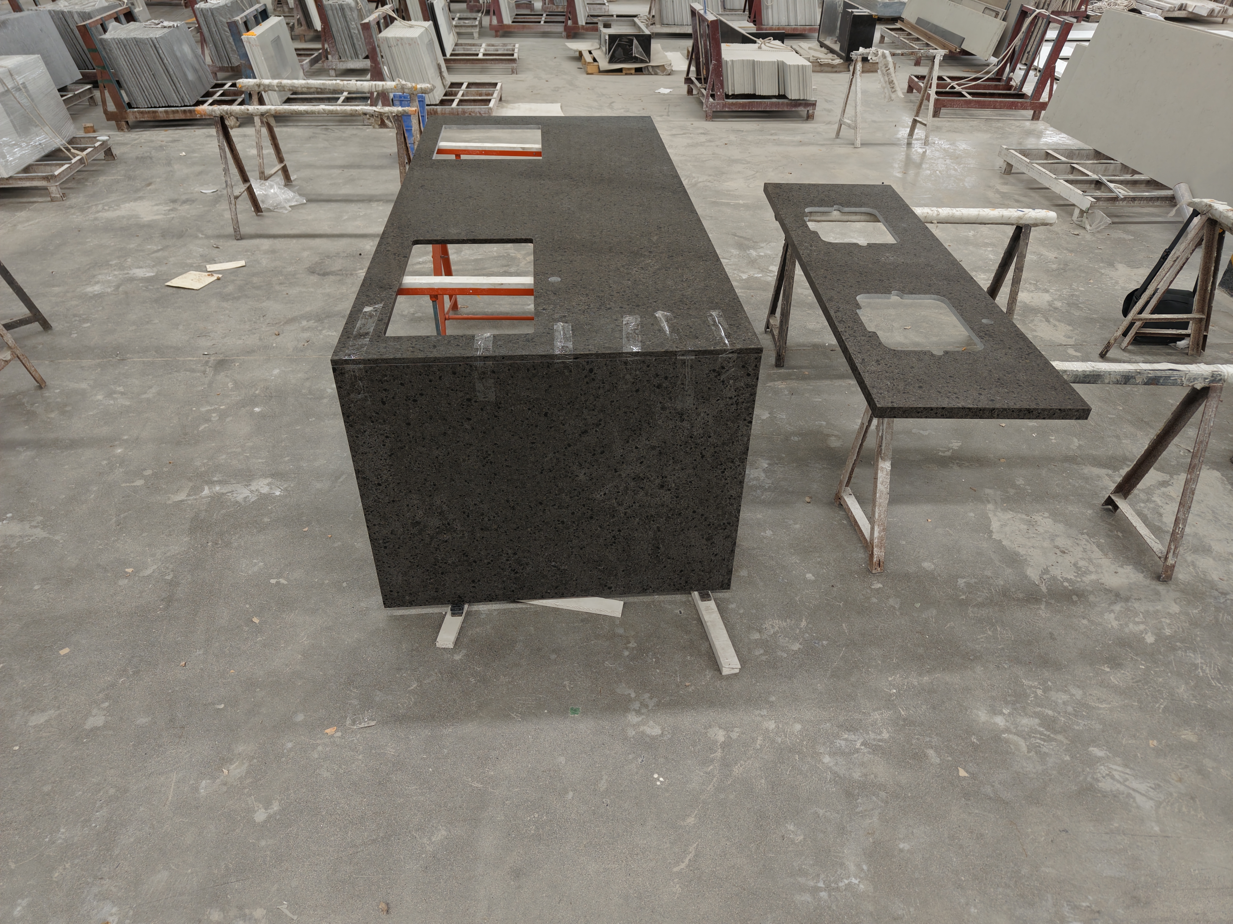 4058 Lagos Azul Marble Quartz Slab