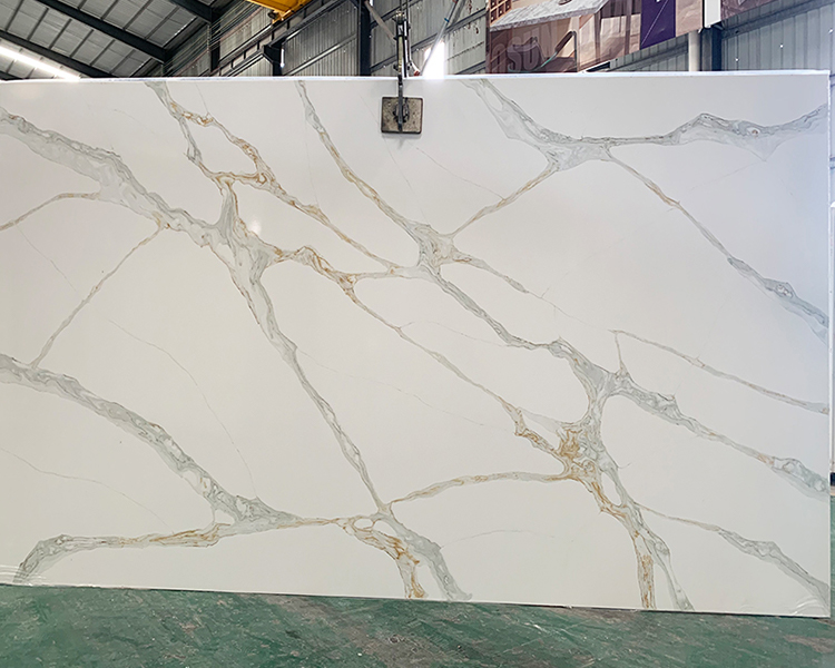 5075 Calacatta Primo White Quartz Suppliers Factory Direct Sales