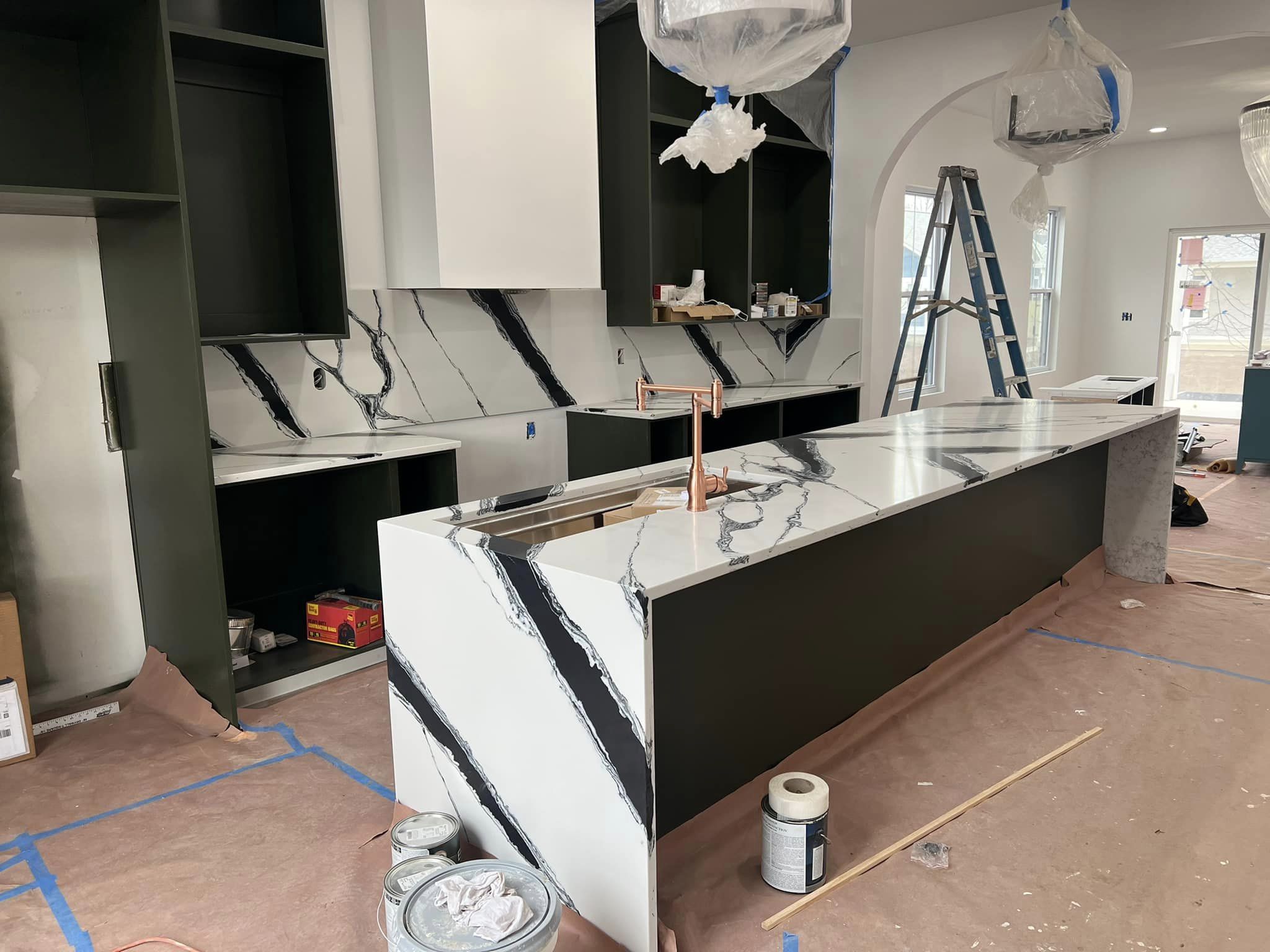 5071 Calacatta Vintage White Quartz Factory Direct Sales