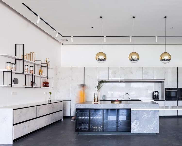 5060 Calacatta Mystero White Quartz Countertops Wholesale