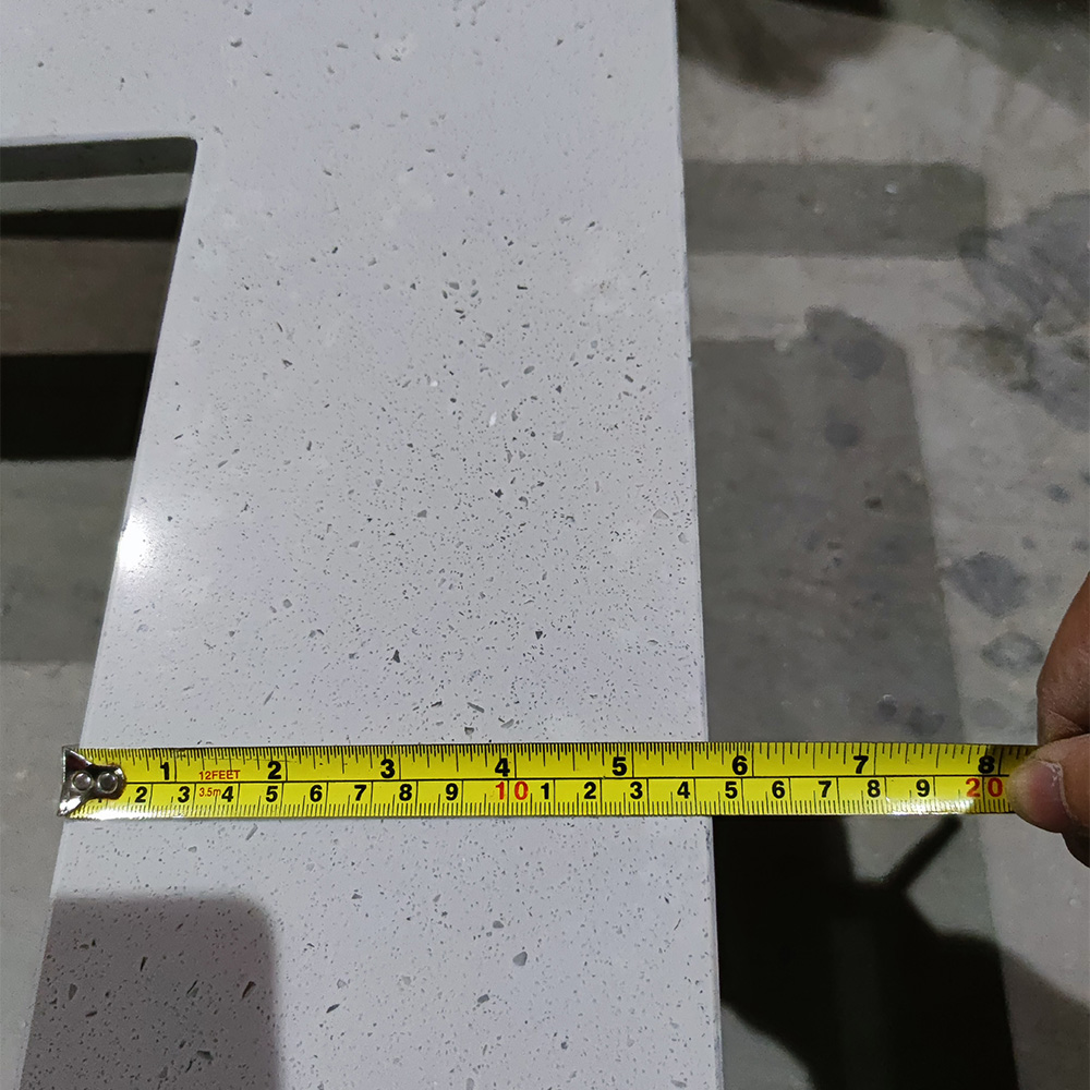 1014 Acrylic Grey Quartz Slab Countertops For Kitchen Bathroom