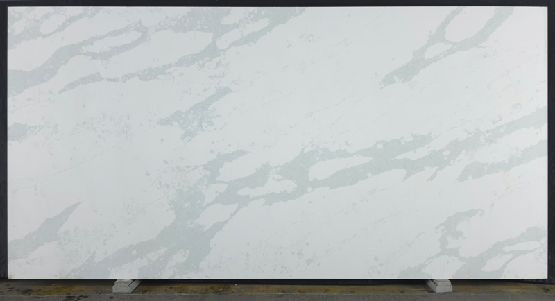 7021 Arabescato Verde PD Quartz Slabs With Green Vein