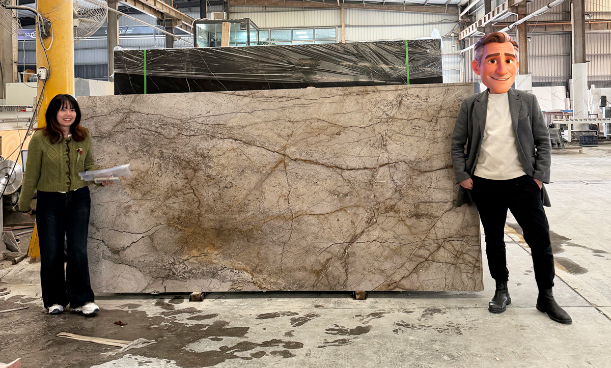 International Clients Visit Goldtop Stone Factory in Xiamen