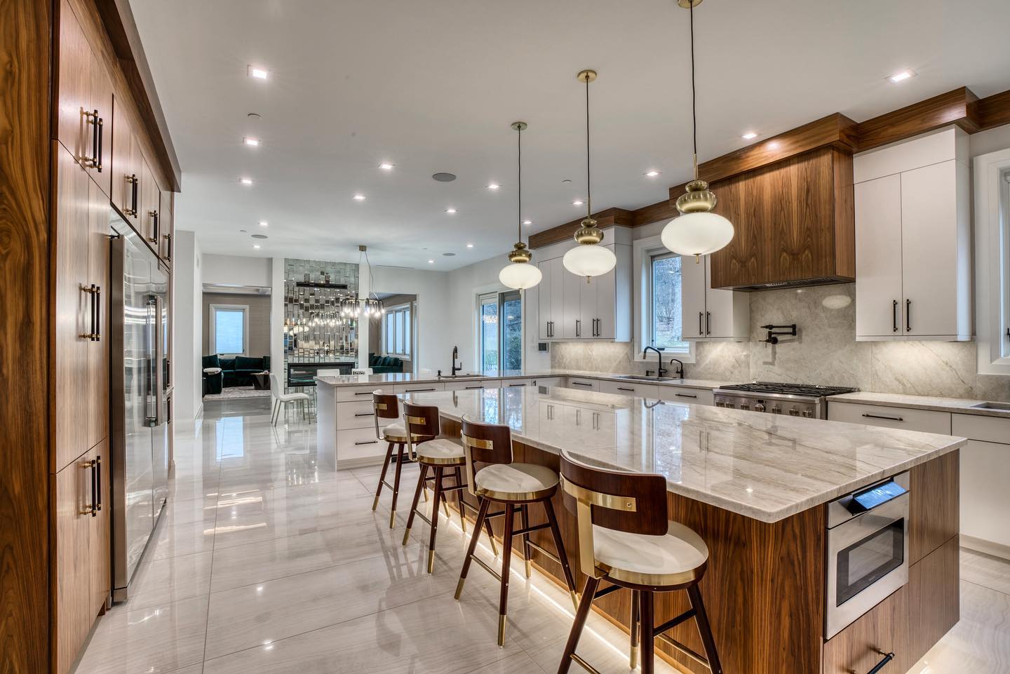 Taj Mahal quartzite kitchen countertop design