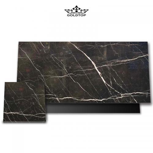China Black Brown Gold Marble