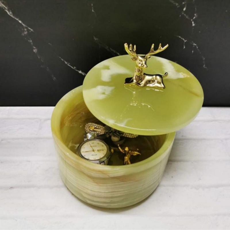 Marble Craft Middle Round Box