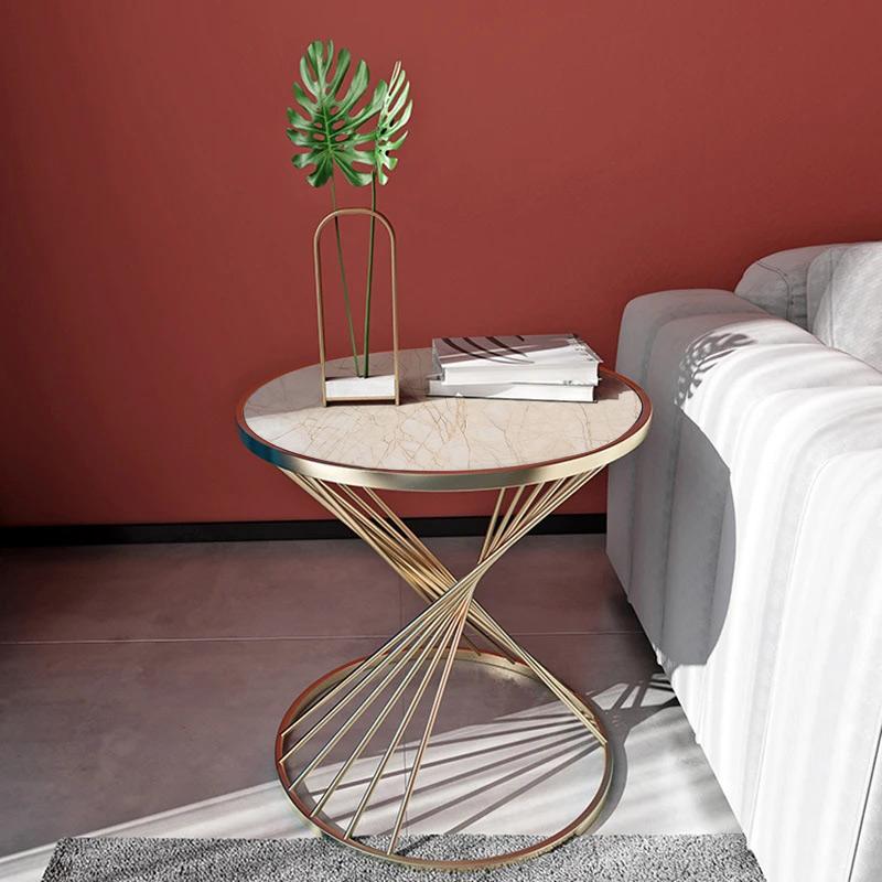 Spider Gold Marble Round Table