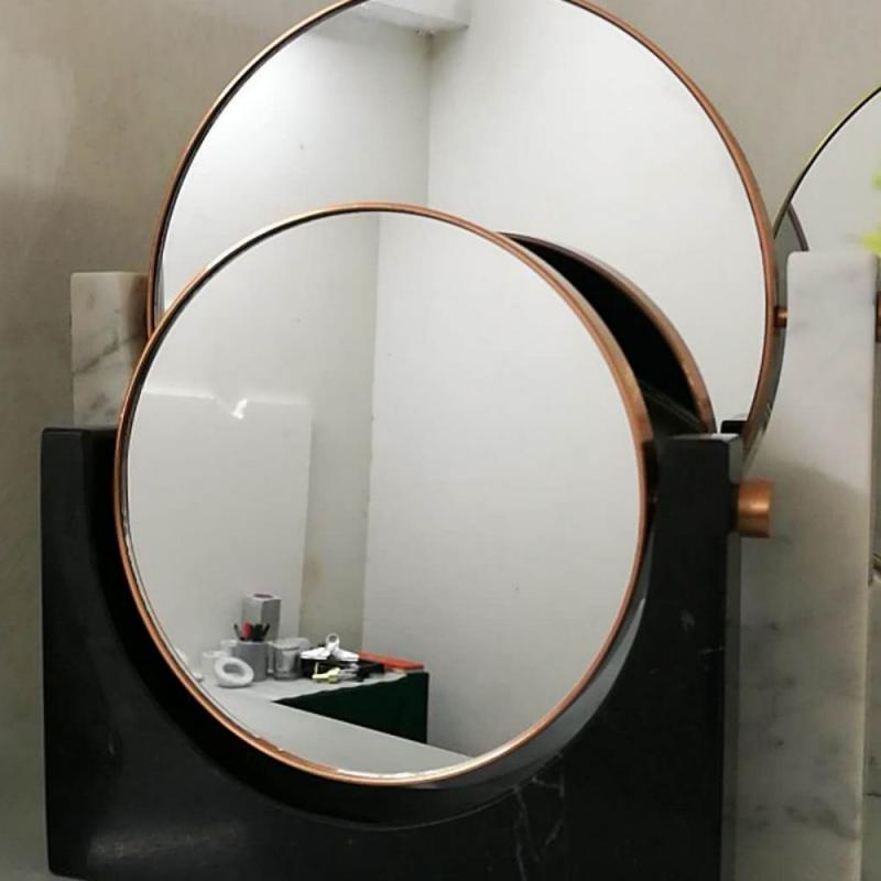 Marble Round Mirror