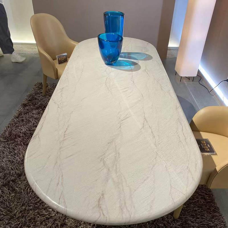 Galaxy White Marble Dining Table