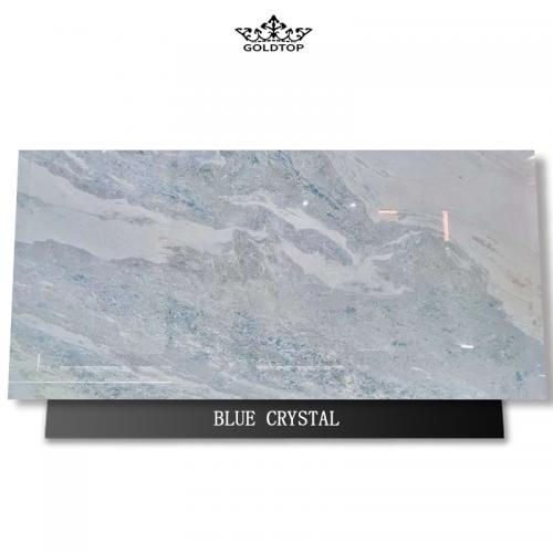 Blue crystal marble slabs