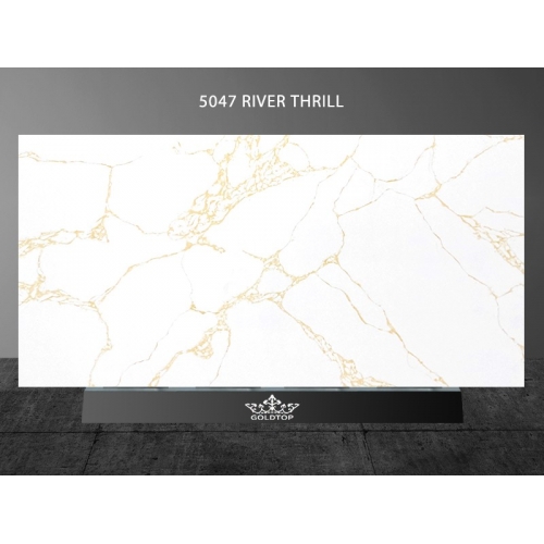 5047 River Thrill White Calacatta Quartz